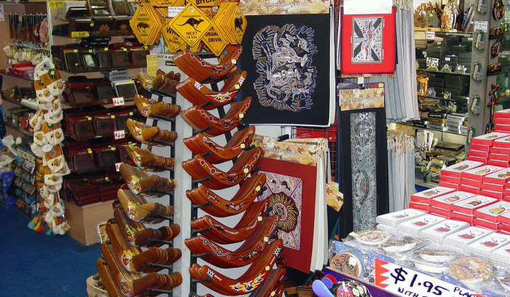 Australian Souvenirs On Display At The Queen Victoria Market In ...
